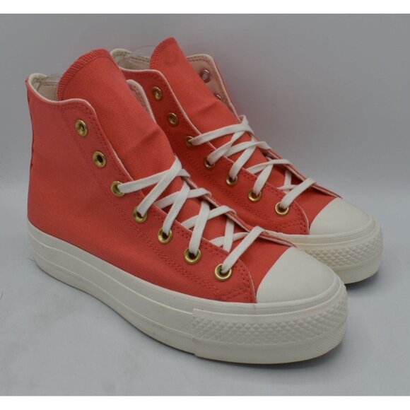 Converse Women 7 Chuck Taylor All Star Lift Platform High Top Watermelon Sneaker - Picture 3 of 12